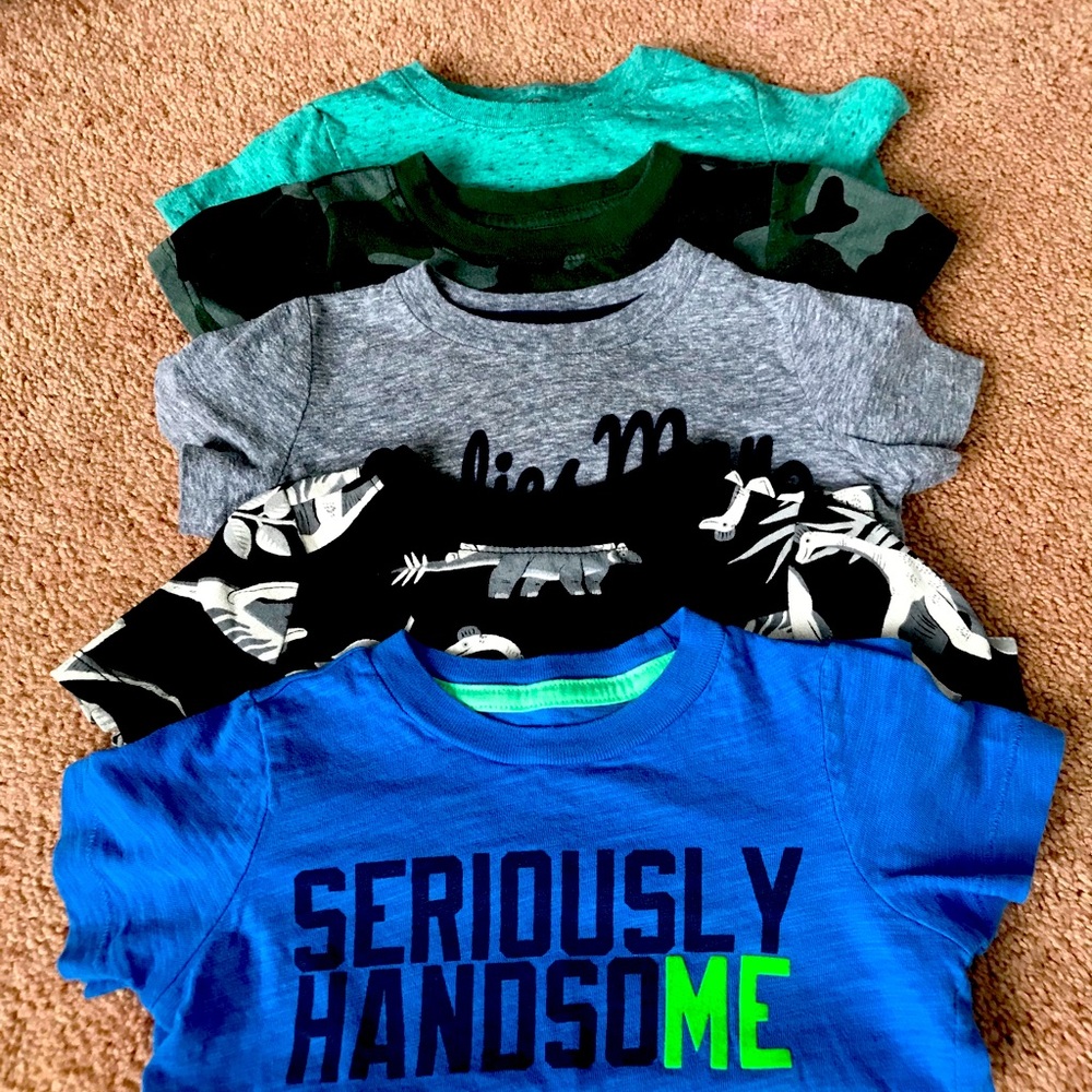 GOOD CONDITION- variety of s/s tees 18 months